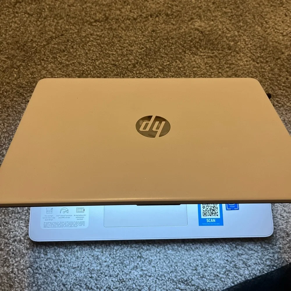 HP - 14” Laptop - Intel Celeron - 4GB Memory - 64GB eMMC - Snowflake White